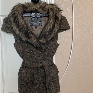 Fur coat . NOT REAL FUR . cause save the animals